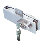 Patch lock with cylinder and escutcheon for profile cylinder and masterkey available